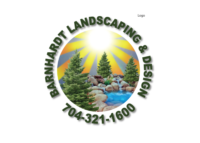 Barnhardt Landscaping logo created by AST Studio